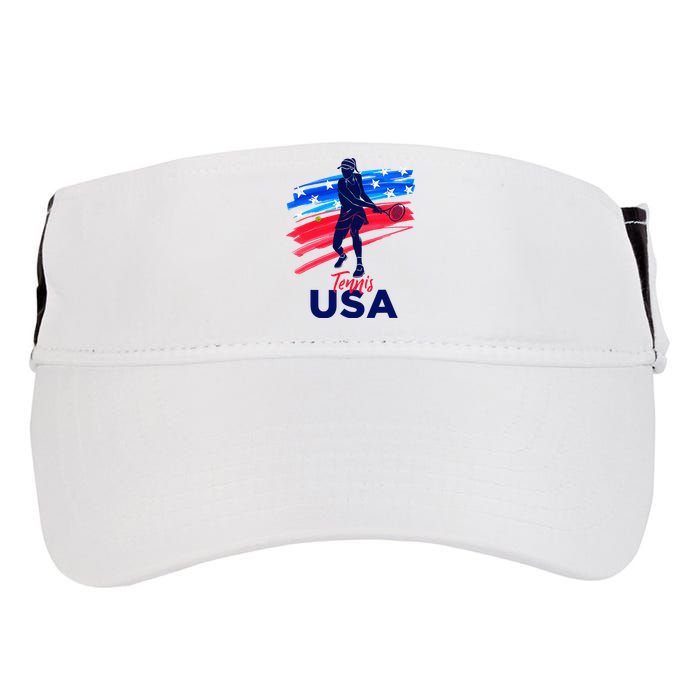 Usa Tennis Support The Team U.S.A Tennis Lover Adult Drive Performance Visor