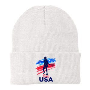 Usa Tennis Support The Team U.S.A Tennis Lover Knit Cap Winter Beanie