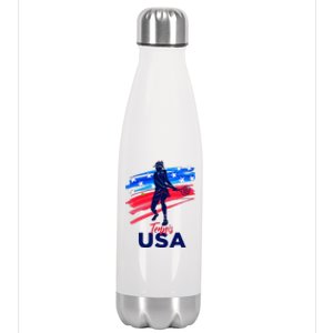 Usa Tennis Support The Team U.S.A Tennis Lover Stainless Steel Insulated Water Bottle