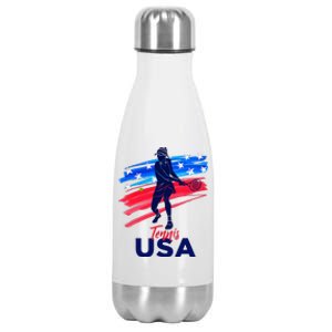 Usa Tennis Support The Team U.S.A Tennis Lover Stainless Steel Insulated Water Bottle