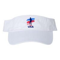 Usa Tennis Support The Team U.S.A Tennis Lover Valucap Bio-Washed Visor