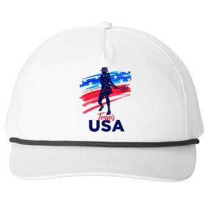 Usa Tennis Support The Team U.S.A Tennis Lover Snapback Five-Panel Rope Hat