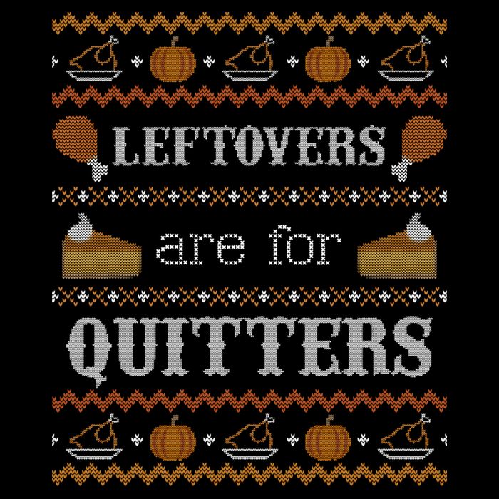 Ugly Thanksgiving Sweater Leftovers for Quitters Sweatshirt City Backpack