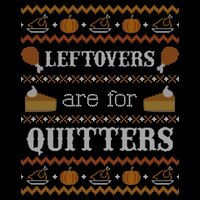 Ugly Thanksgiving Sweater Leftovers for Quitters Sweatshirt Impact Tech Backpack