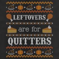 Ugly Thanksgiving Sweater Leftovers for Quitters Sweatshirt Adult Drive Performance Visor