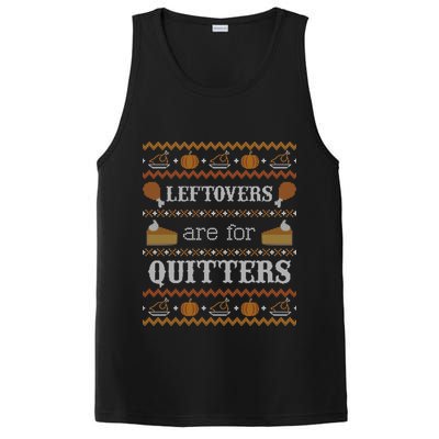 Ugly Thanksgiving Sweater Leftovers for Quitters Sweatshirt PosiCharge Competitor Tank