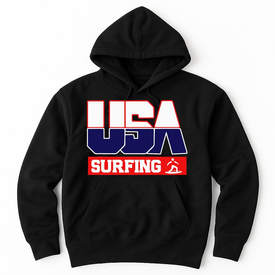 Usa Team Surfing American Sports Hoodie