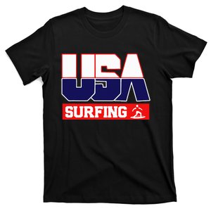 Usa Team Surfing American Sports T-Shirt