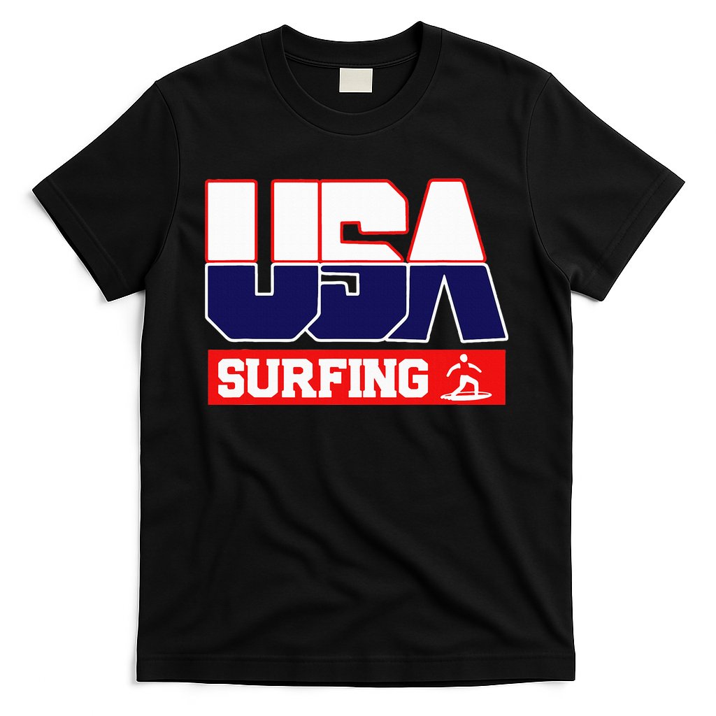 Usa Team Surfing American Sports T-Shirt
