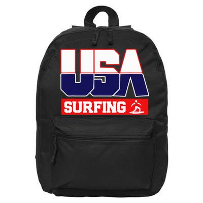 Usa Team Surfing American Sports 16 in Basic Backpack