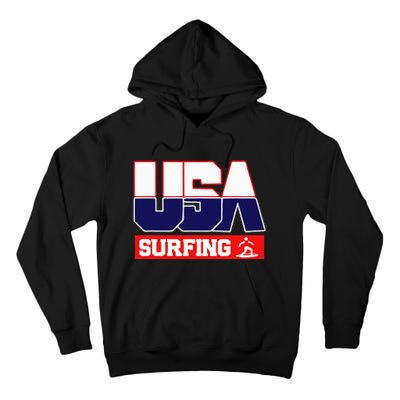 Usa Team Surfing American Sports Tall Hoodie