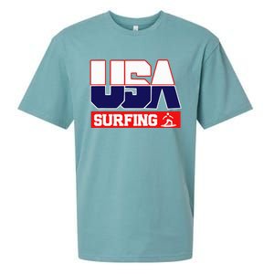 Usa Team Surfing American Sports Sueded Cloud Jersey T-Shirt