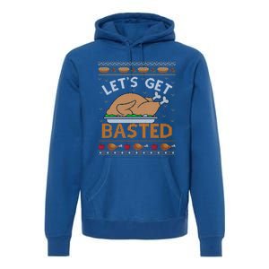 Ugly Thanksgiving Sweater Funny Basted Turkey Gift Premium Hoodie