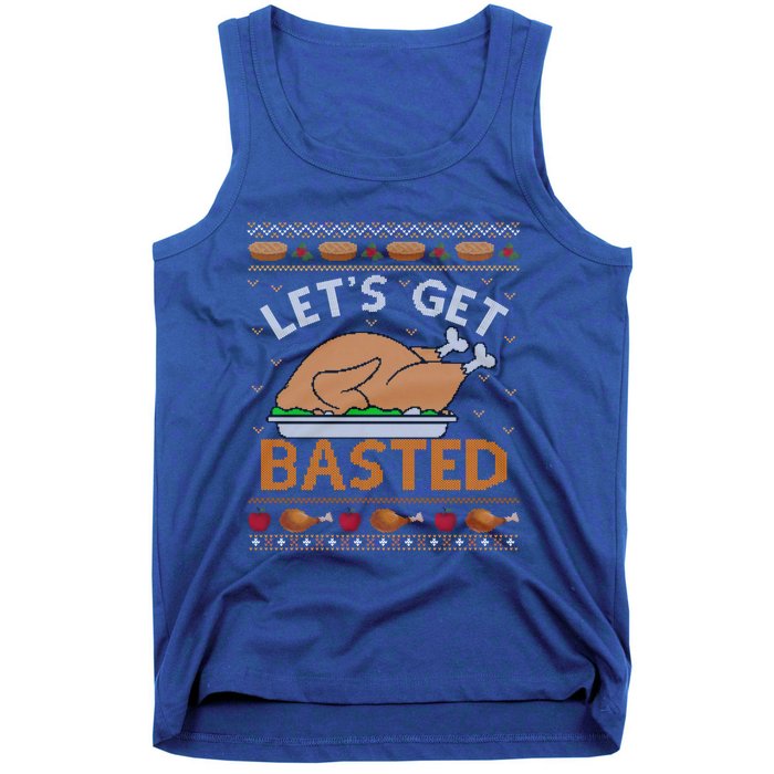 Ugly Thanksgiving Sweater Funny Basted Turkey Gift Tank Top