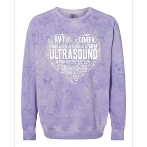 Ultrasound Tech Sonographer Radiology Sonography Heart 2 Colorblast Crewneck Sweatshirt