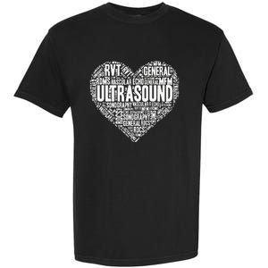 Ultrasound Tech Sonographer Radiology Sonography Heart 2 Garment-Dyed Heavyweight T-Shirt