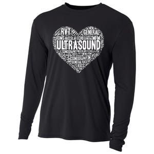 Ultrasound Tech Sonographer Radiology Sonography Heart 2 Cooling Performance Long Sleeve Crew