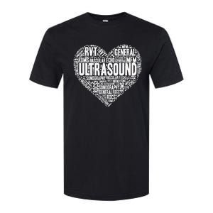 Ultrasound Tech Sonographer Radiology Sonography Heart 2 Softstyle CVC T-Shirt