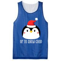 Up To Snow Good Penguin Face Santa Cute Penguin Christmas Cute Gift Mesh Reversible Basketball Jersey Tank