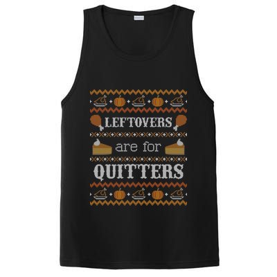 Ugly Thanksgiving Sweater Leftovers for Quitters Sweatshirt PosiCharge Competitor Tank