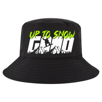 Up To Snow Good Winter Sports Snowboarding Snowboarder Cute Gift Cool Comfort Performance Bucket Hat