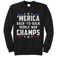 Undefeated Two Time World War Champs Patriotic Sweatshirt