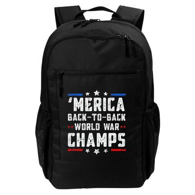 Undefeated Two Time World War Champs Patriotic Backpack