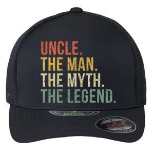 Uncle The The Myth The Legend Gift For Uncles Flexfit Unipanel Trucker Cap