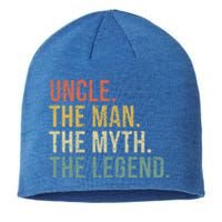 Uncle The The Myth The Legend Gift For Uncles Sustainable Beanie