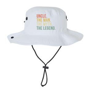 Uncle The The Myth The Legend Gift For Uncles Legacy Cool Fit Booney Bucket Hat