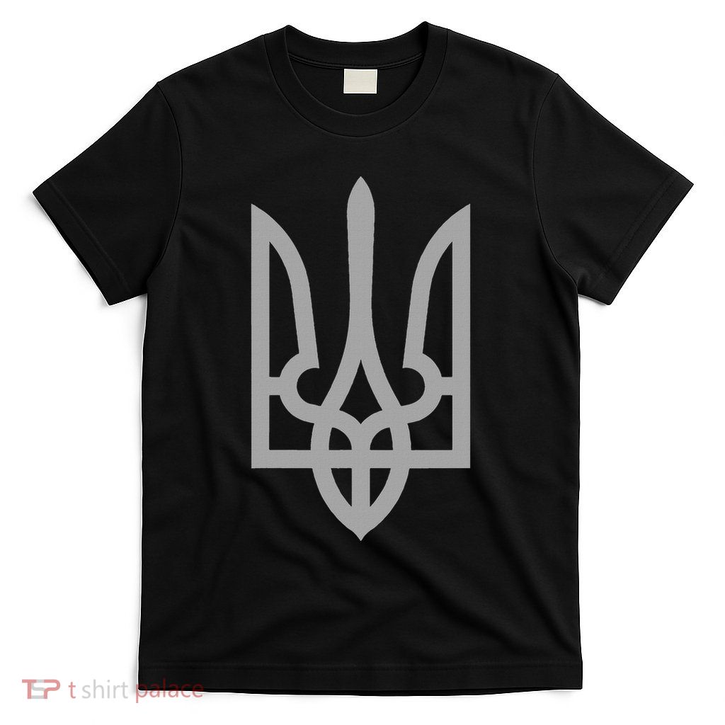 Ukraine Trident Tryzub Symbol Crest Ukrainian Logo Shield T-Shirt
