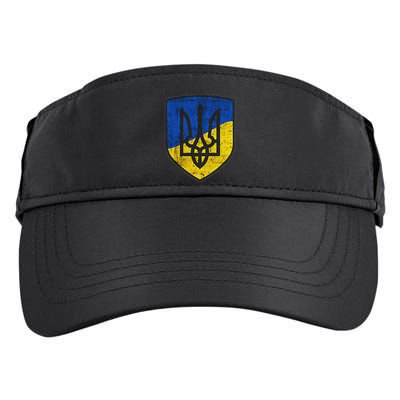 Ukraine Trident Tryzub Symbol Crest Ukrainian Logo Shield Adult Drive Performance Visor