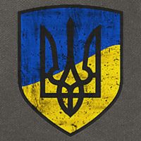 Ukraine Trident Tryzub Symbol Crest Ukrainian Logo Shield Cotton Canvas Backpack