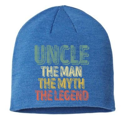 Uncle The The Myth The Legend Gift FatherS Day Gift Sustainable Beanie