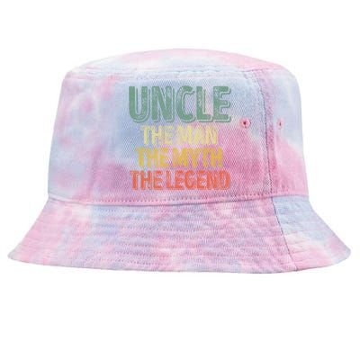 Uncle The The Myth The Legend Gift FatherS Day Gift Tie-Dyed Bucket Hat