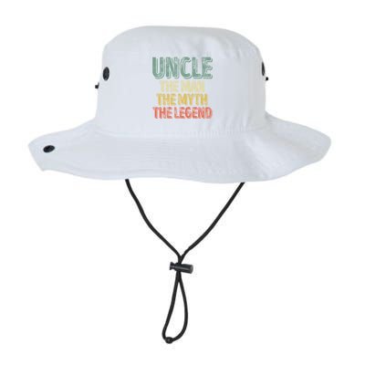 Uncle The The Myth The Legend Gift FatherS Day Gift Legacy Cool Fit Booney Bucket Hat