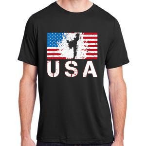 Usa Taekwondo Team American Flag Us Martial Adult ChromaSoft Performance T-Shirt