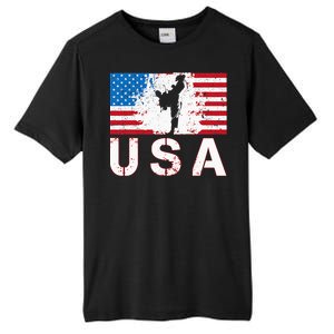 Usa Taekwondo Team American Flag Us Martial Tall Fusion ChromaSoft Performance T-Shirt