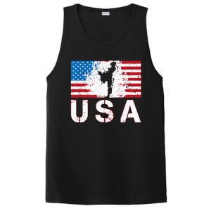 Usa Taekwondo Team American Flag Us Martial PosiCharge Competitor Tank