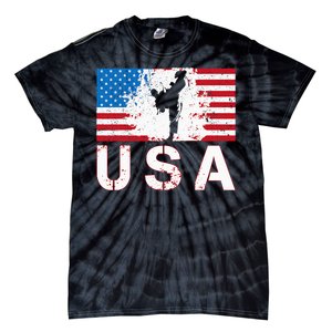 Usa Taekwondo Team American Flag Us Martial Tie-Dye T-Shirt