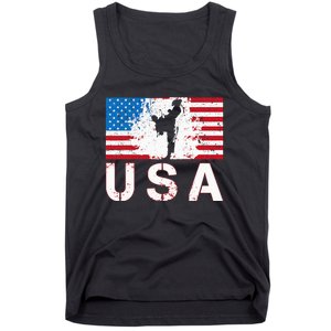 Usa Taekwondo Team American Flag Us Martial Tank Top