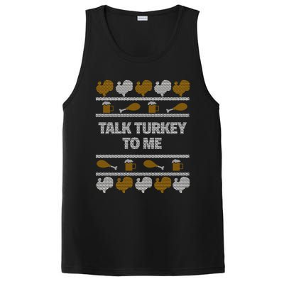 Ugly Thanksgiving Talk Turkey To Me Gift PosiCharge Competitor Tank