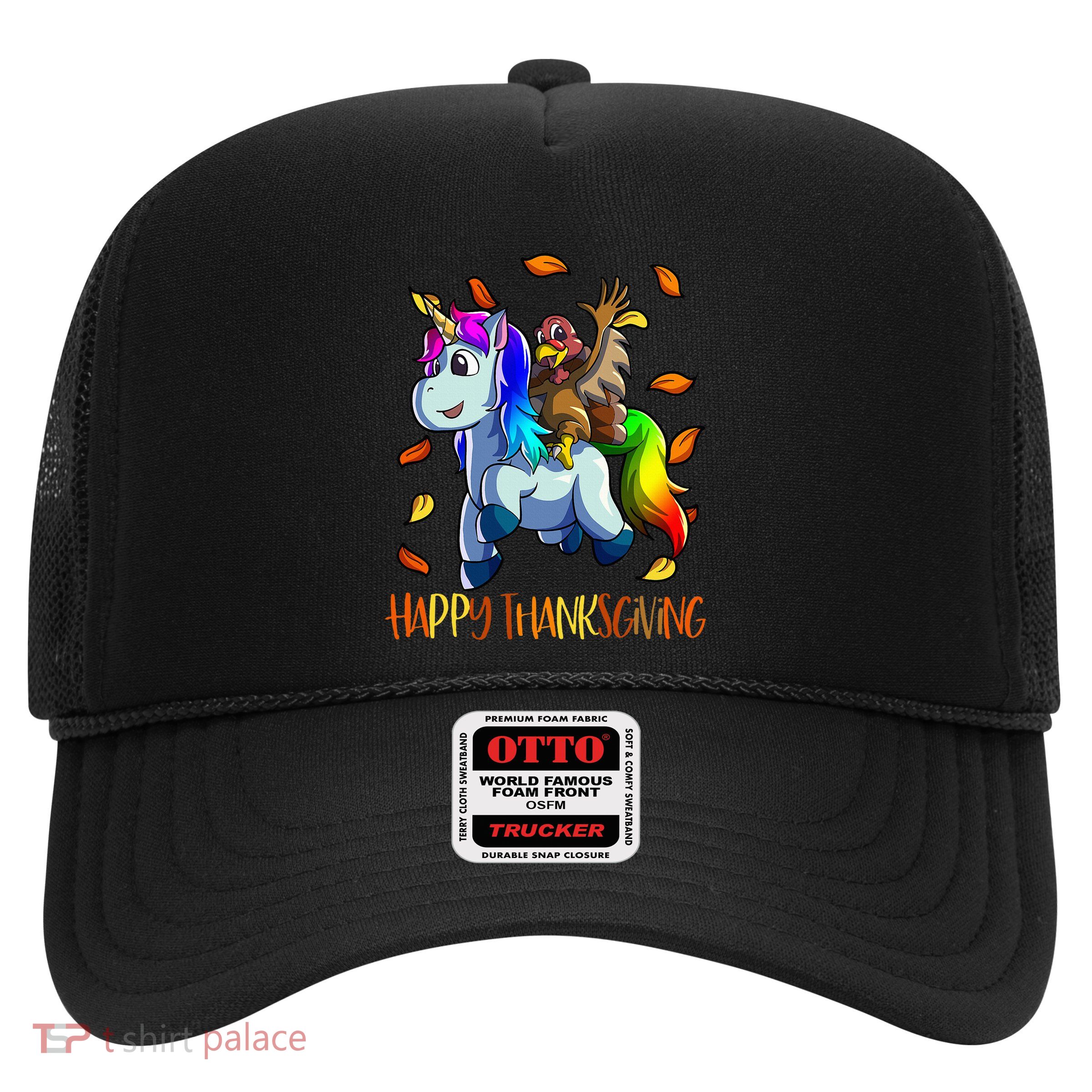 Unicorn Thanksgiving  Unicorn Turkey Trucker Hat