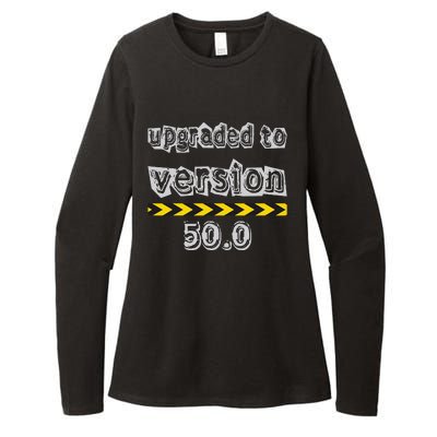 Upgraded To Version 50.0 50th Birthday Womens CVC Long Sleeve Shirt