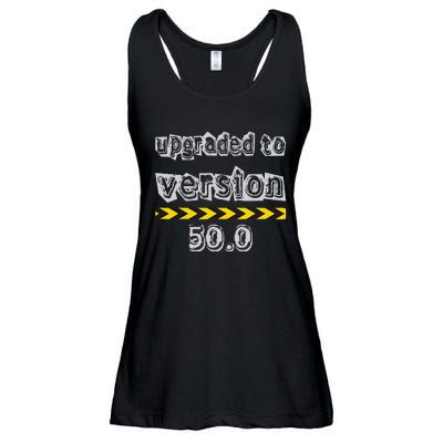 Upgraded To Version 50.0 50th Birthday Ladies Essential Flowy Tank