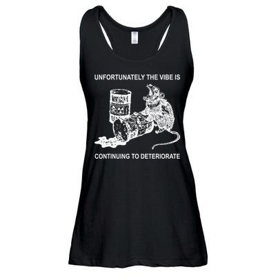 Unfortunately The Vibe Is Continuing To Deteriorate Quote Ladies Essential Flowy Tank