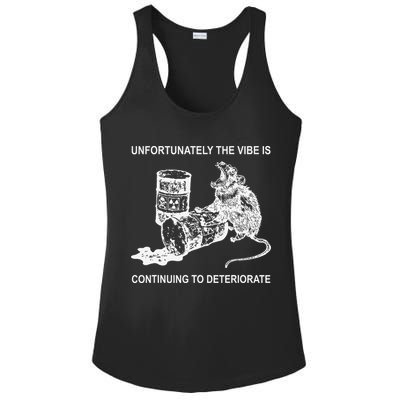 Unfortunately The Vibe Is Continuing To Deteriorate Quote Ladies PosiCharge Competitor Racerback Tank