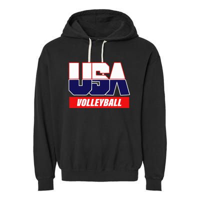 Usa Team Volleyball & American Sports Garment-Dyed Fleece Hoodie