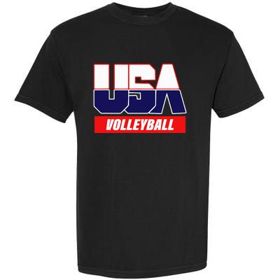 Usa Team Volleyball & American Sports Garment-Dyed Heavyweight T-Shirt