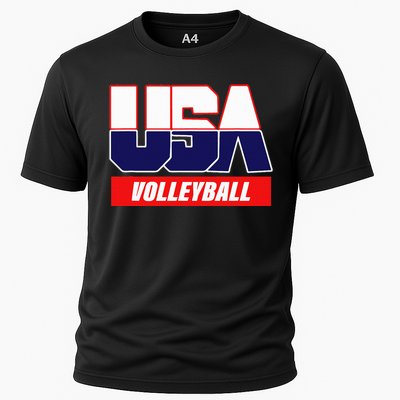 Usa Team Volleyball & American Sports Cooling Performance Crew T-Shirt